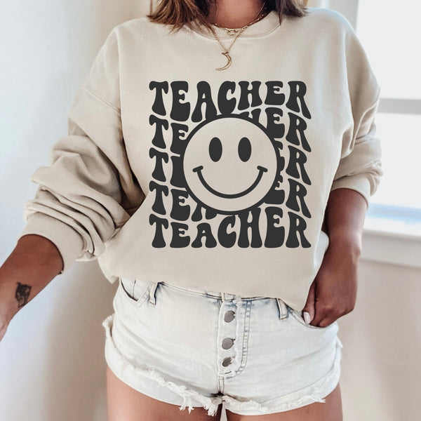 Retro and teacher Graphic tshirt 