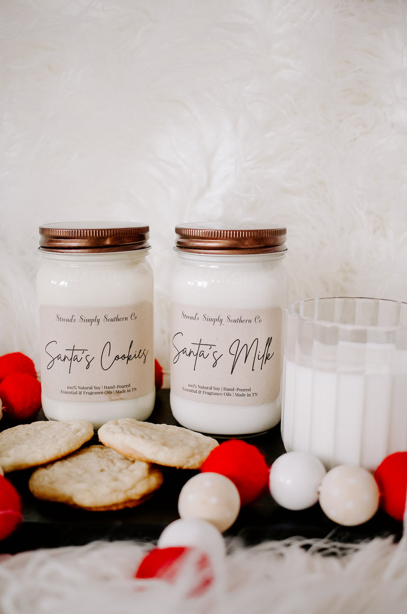 Santa’s Milk & Santa’s Cookie Candle Set