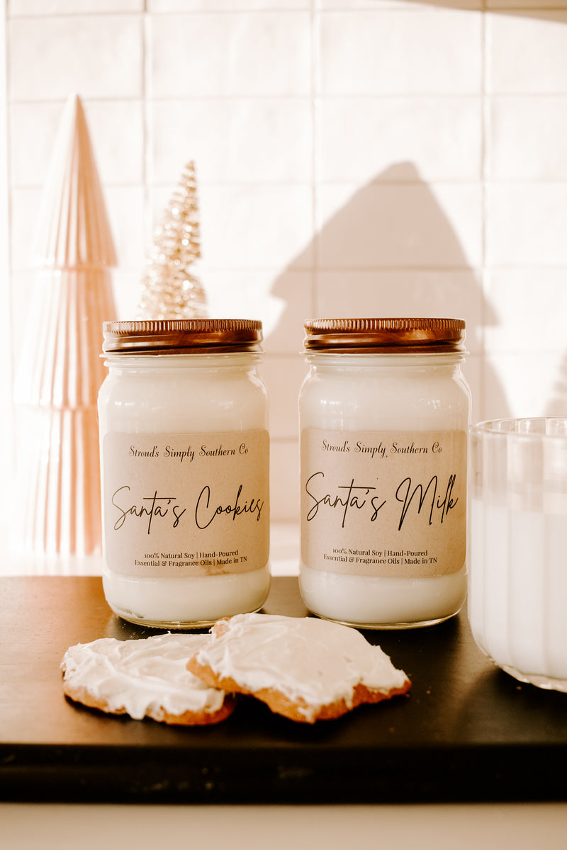 Santa’s Milk & Santa’s Cookie Candle Set