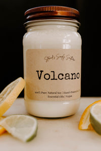 Volcano Soy Candle Capri Blue Type