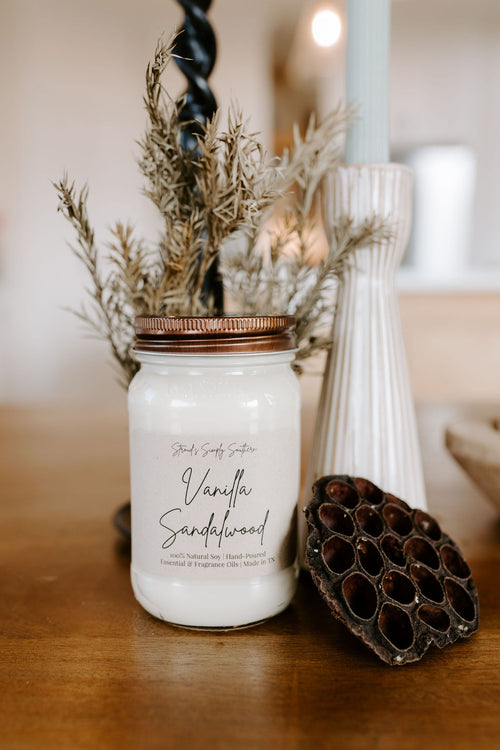 16oz Mason Jar Candles-Choose Your Scent -Free Shipping
