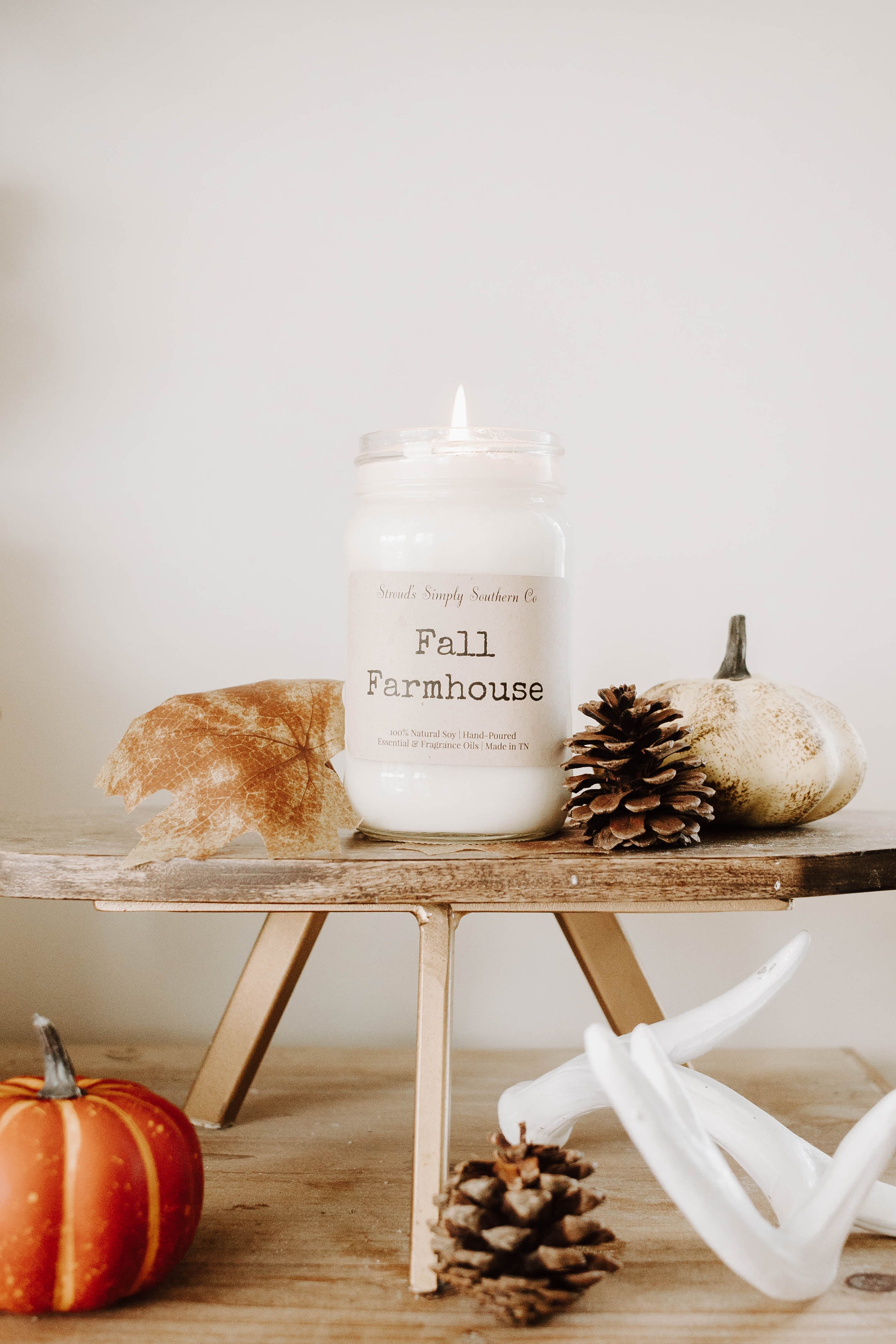 Milkhouse Candle Company, Pumpkin Patch, Farmhouse Collection, Fall Scented  Soy Candle, Mason Jar Candle, 13 Ounce