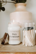 16oz Mason Jar Fall Candles -Choose Your Scent Free Shipping