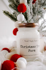 Christmas Candle in Wooden Dough Bowl Bundle