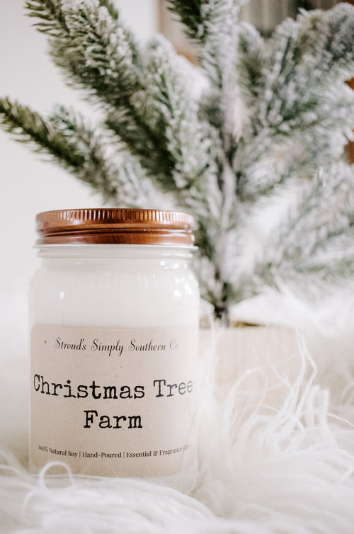 Christmas Tree Farm Candle Free Shipping