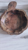 Large Wood Pumpkin Dough Bowl