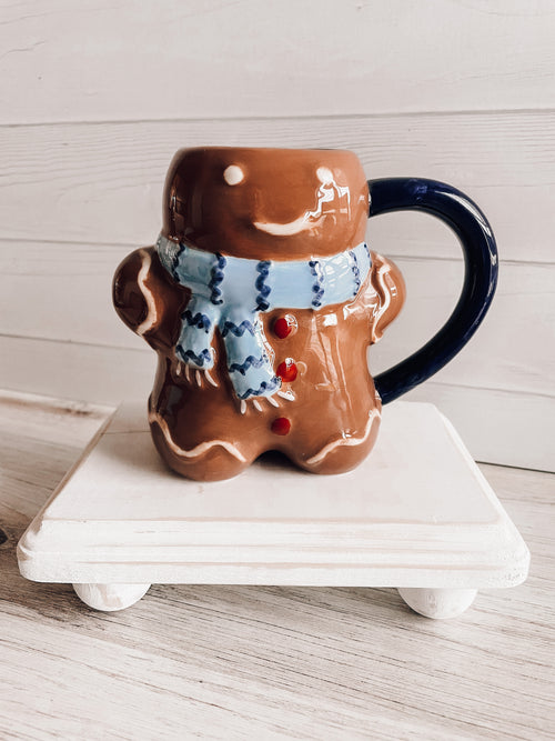 Ceramic Gingerbread Candle Mug