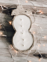 Snowman Dough Bowl Candle