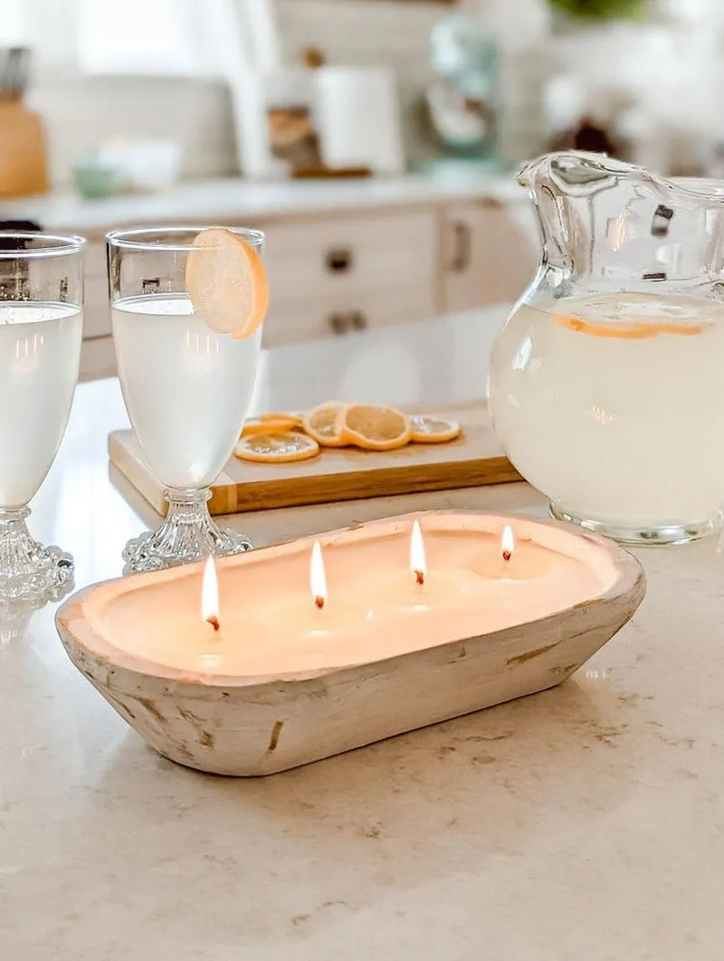 Classic Chippy White Dough Bowl Soy Candle - stroudsimplysouthernco