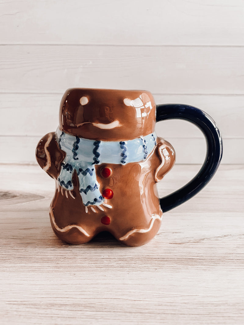 Ceramic Gingerbread Candle Mug