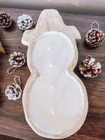 Snowman Dough Bowl Candle-Choose your scent