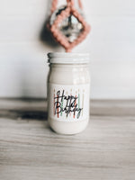 Happy Birthday Candle & Colorful Matches Gift Set