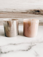 Taupe Iridescent Jar Candles, Luxury Candles