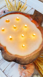 12” Pumpkin Dough Bowl Candle | Fall Candles