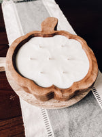 12” Pumpkin Dough Bowl Candle | Fall Candles