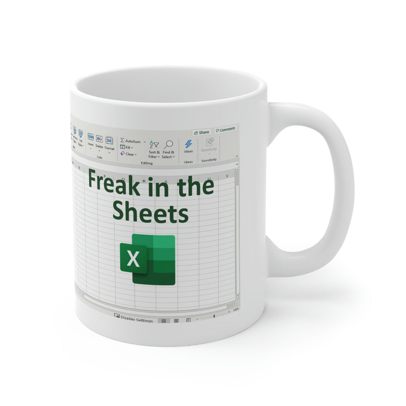 Freak In the Sheets Excel Spreadsheet Mug, By Switzer Kreations – Switzer  Kreations