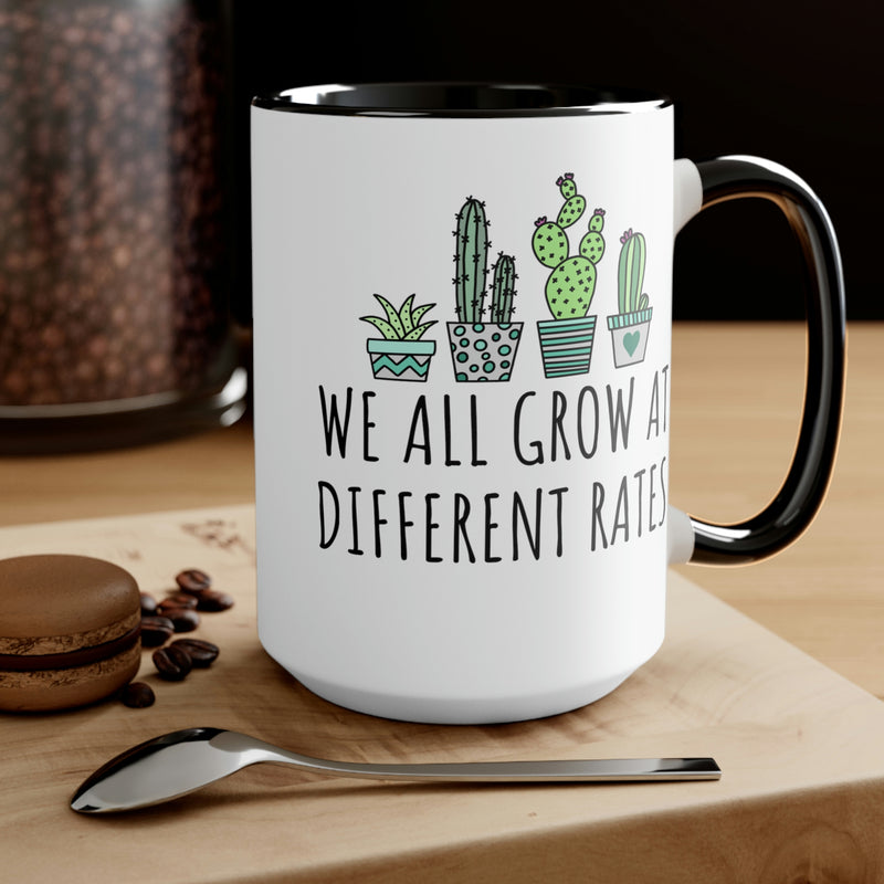 We All Grow at Different Rates Teacher Mug