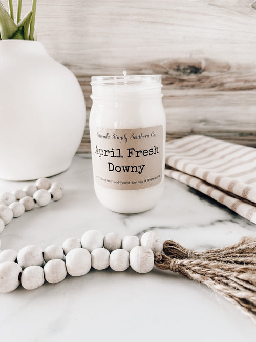 April Fresh Downy Soy Candles