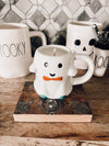 Spooky Cute Ceramic Ghost Halloween Candle