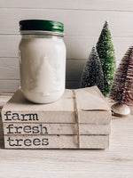 Christmas Tree Mason Jar Candle