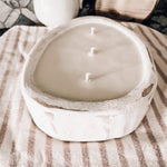 Chippy White Egg Dough Bowl Soy Candle - stroudsimplysouthernco