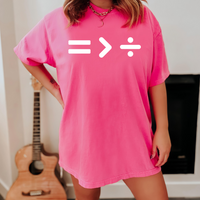 Math Teacher T Shirt Comfort Colors