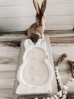 Bunny dough bowl candles, decorative bunny