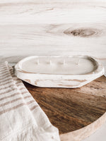 Classic Chippy White Dough Bowl Soy Candle