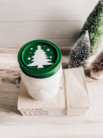 Christmas Tree Mason Jar Candle
