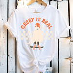 Creep It Real Retro T Shirt, Vintage Halloween Shirt