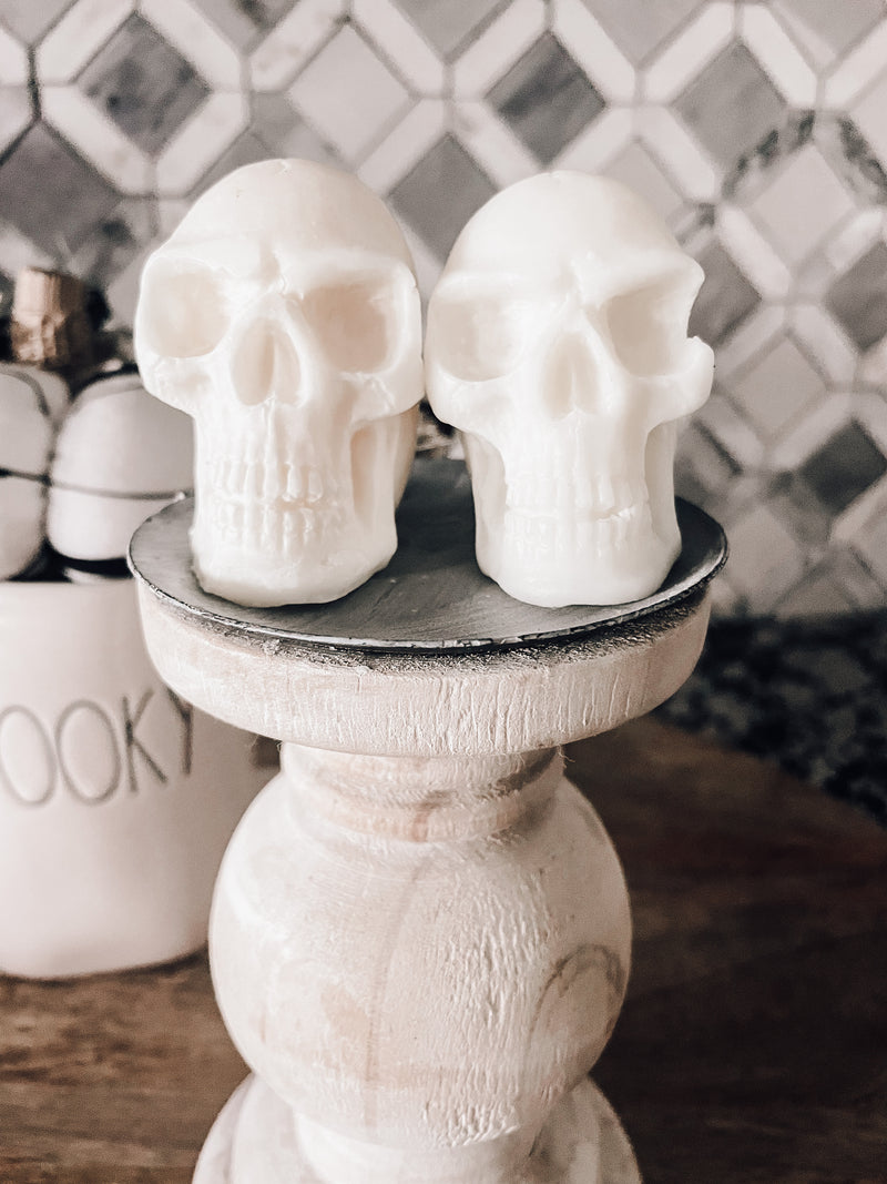 Skull Soy Candle Molds Set of 2