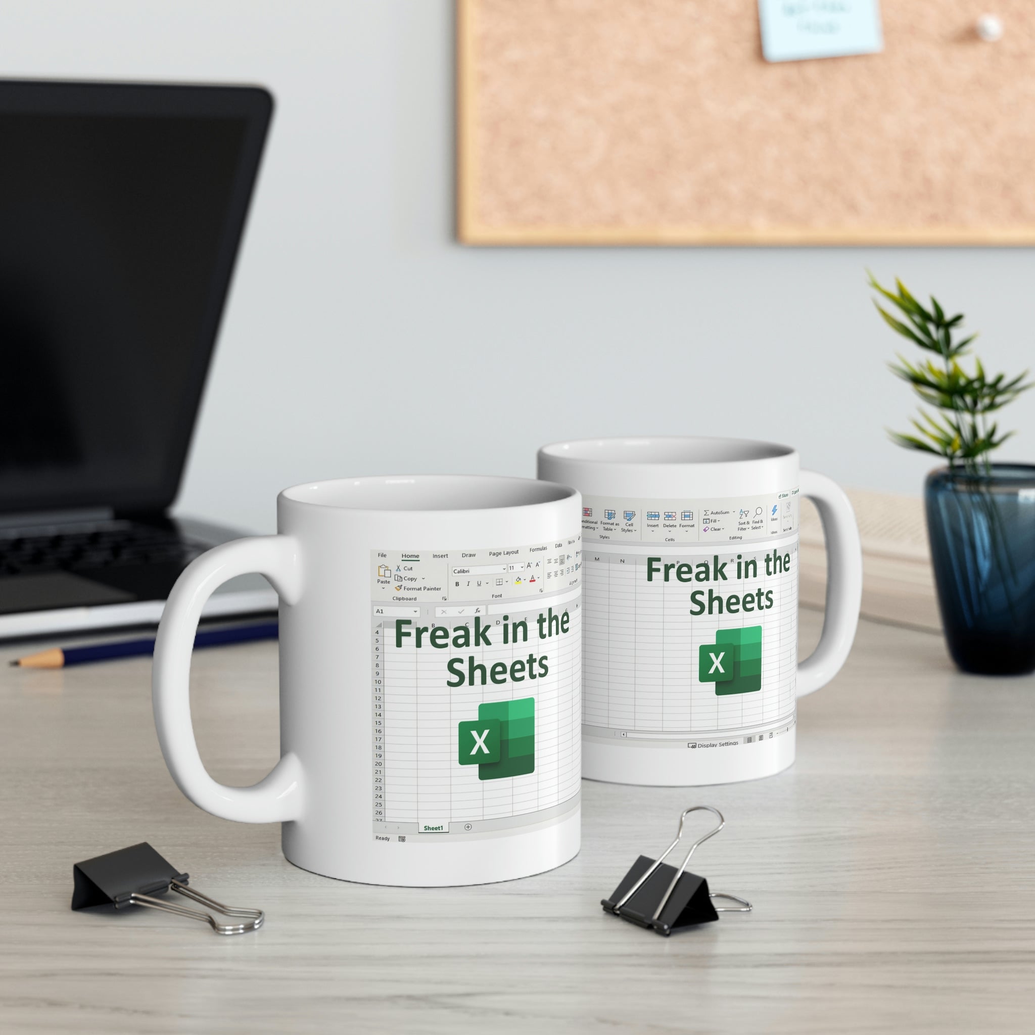 MS Excel Freak in the Sheets - Ceramic Mug 15oz – Shalom in the Home Decor