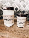 8oz Farmhouse Mason Jar Scented Soy Candle - stroudsimplysouthernco